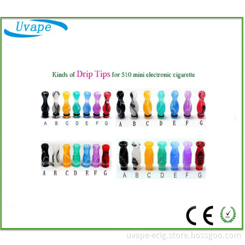 Kinds of Shape Various Colors of 510 Acrylic Ecigarette Drip Tips